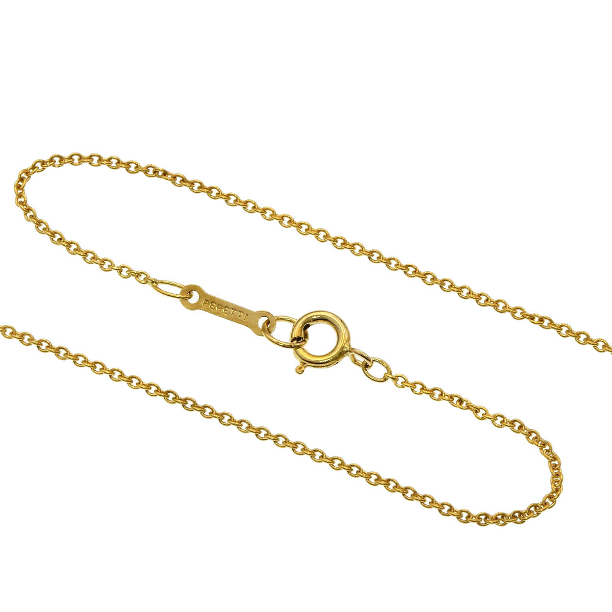 TIFFANY&Co. Open heart Necklace K18 Yellow Gold Ladies [Used]