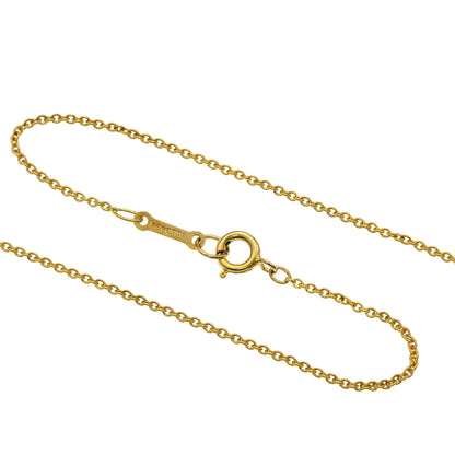 TIFFANY&Co. Open heart Necklace K18 Yellow Gold Ladies [Used]