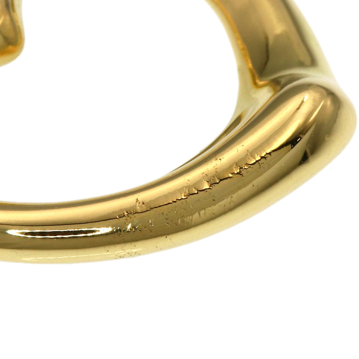 TIFFANY&Co. Open heart Necklace K18 Yellow Gold Ladies [Used]