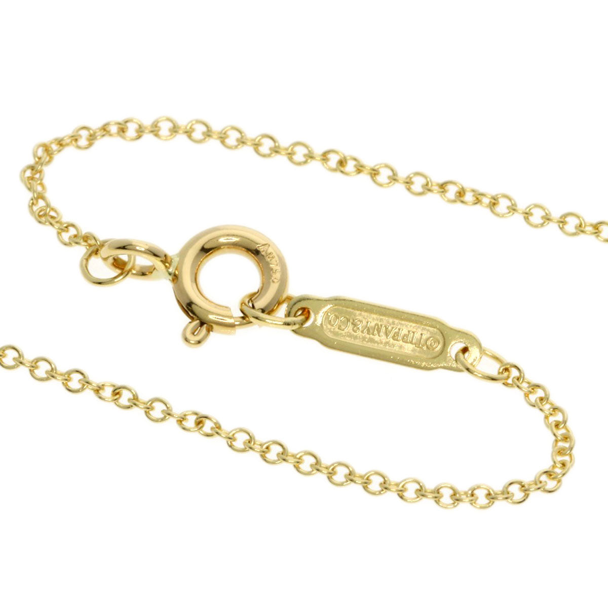 TIFFANY&Co. Chain 17.7" Necklace K18 Yellow Gold Ladies [Used]