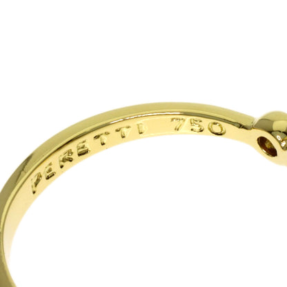 TIFFANY&Co. Closed Heart 2P Diamond Ring K18 Yellow Gold Ladies [Used]