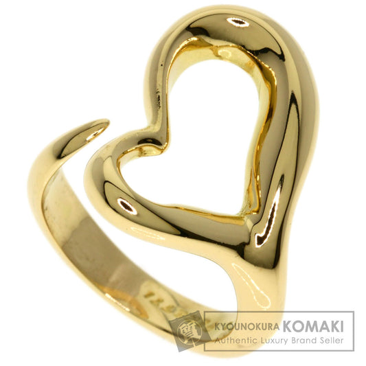 TIFFANY&Co. Open heart Ring K18 Yellow Gold Ladies [Used]