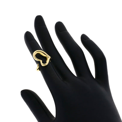 TIFFANY&Co. Open heart Ring K18 Yellow Gold Ladies [Used]