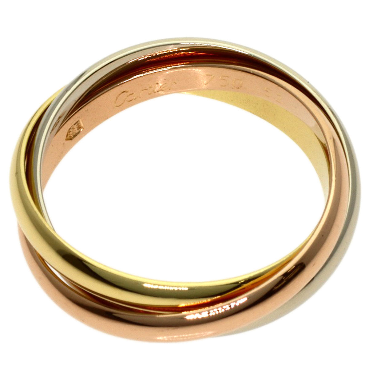 CARTIER Trinity SM #52 Ring K18 Yellow Gold K18 White GoldLadies [Used]