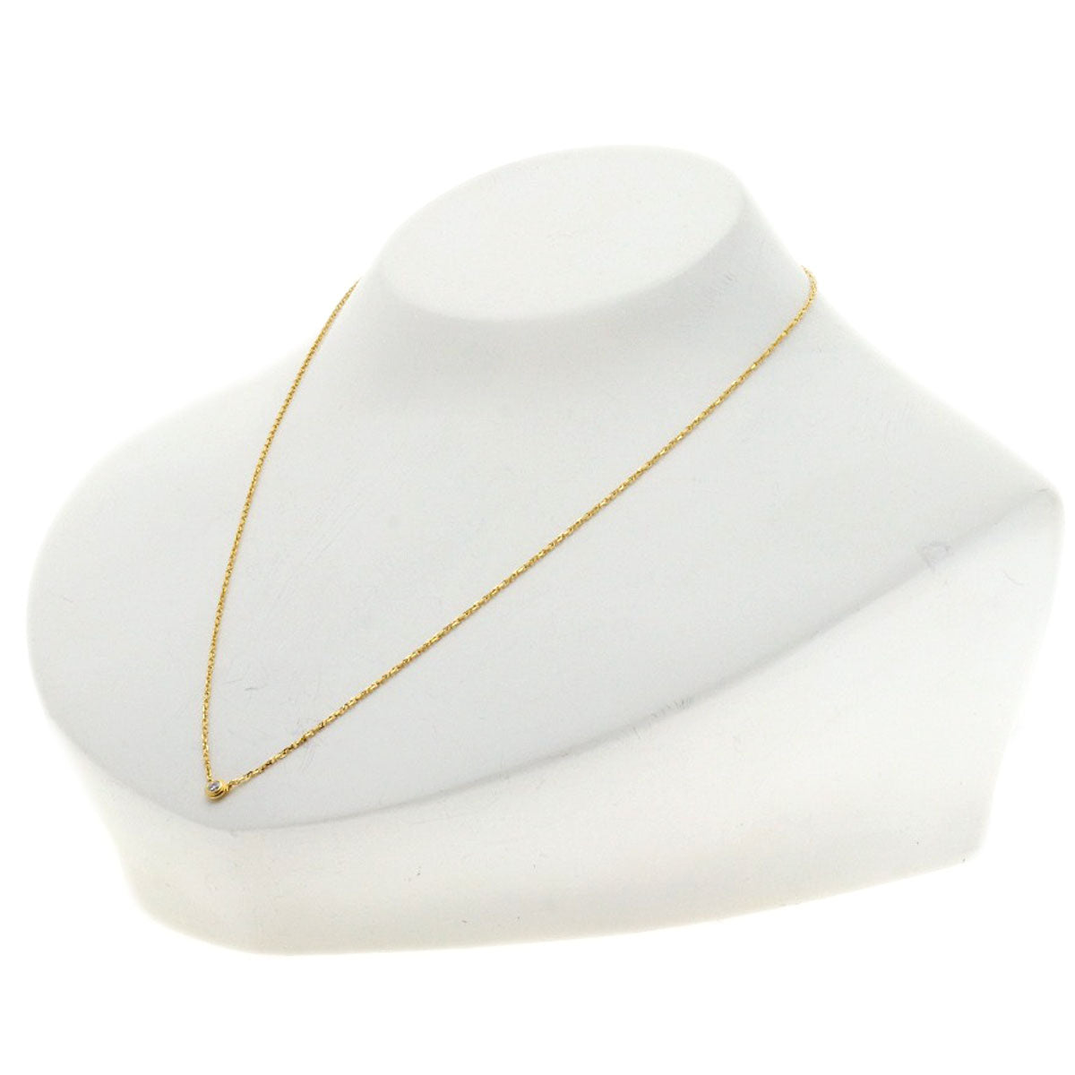 CARTIER Damour Mini Diamond Necklace K18 Yellow Gold Ladies [Used]