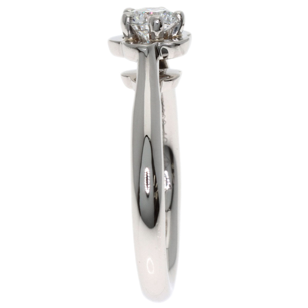 CHANEL Camellia Diamond #46 Ring Platinum PT950 Ladies [Used]