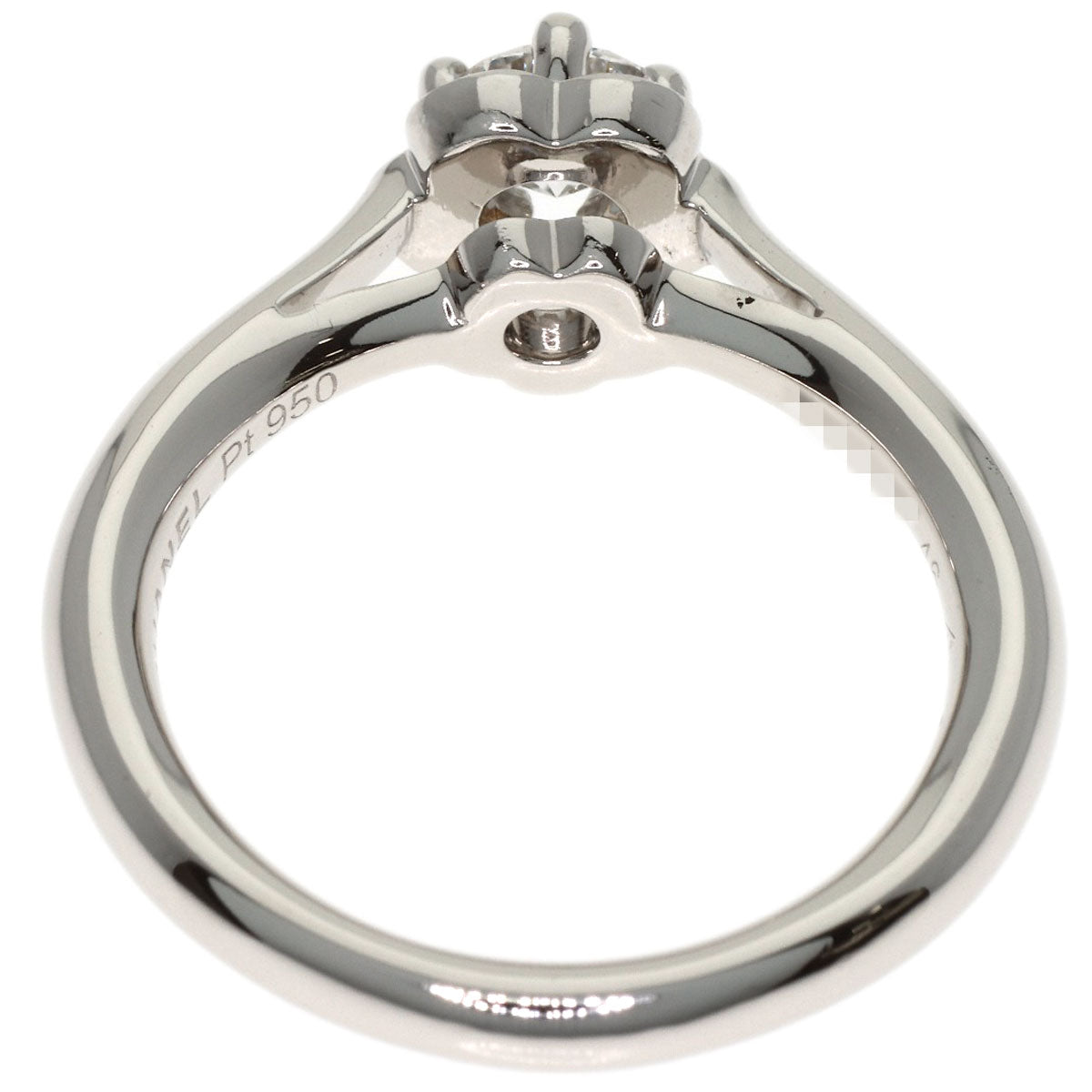 CHANEL Camellia Diamond #46 Ring Platinum PT950 Ladies [Used]