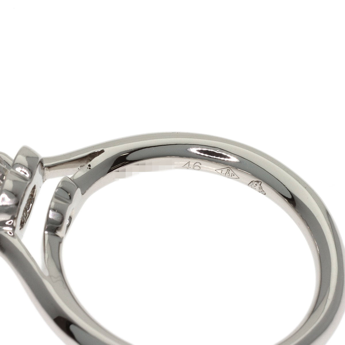 CHANEL Camellia Diamond #46 Ring Platinum PT950 Ladies [Used]