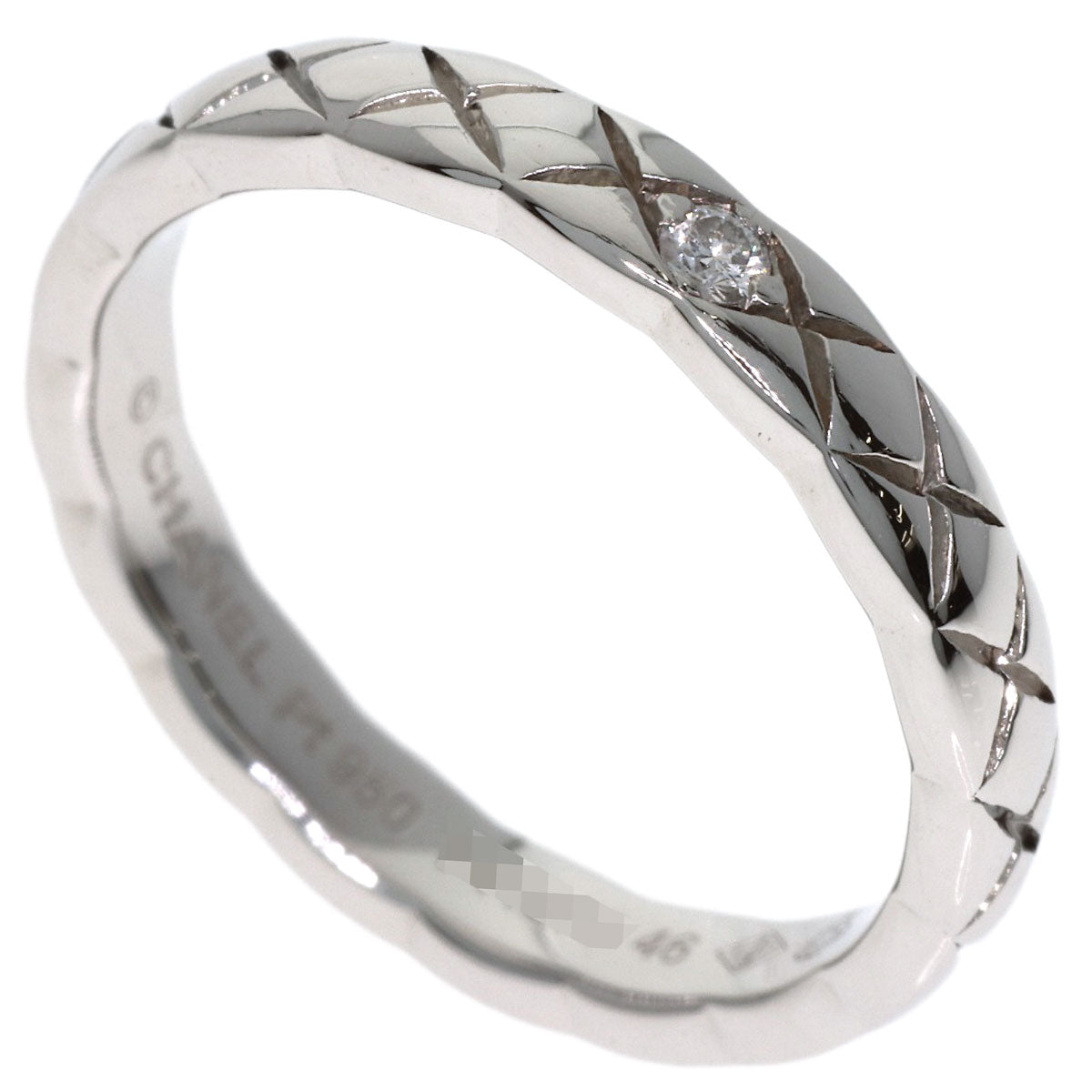 CHANEL Coco Crush Small 1P Diamond #46 Ring Platinum PT950 Ladies [Used]