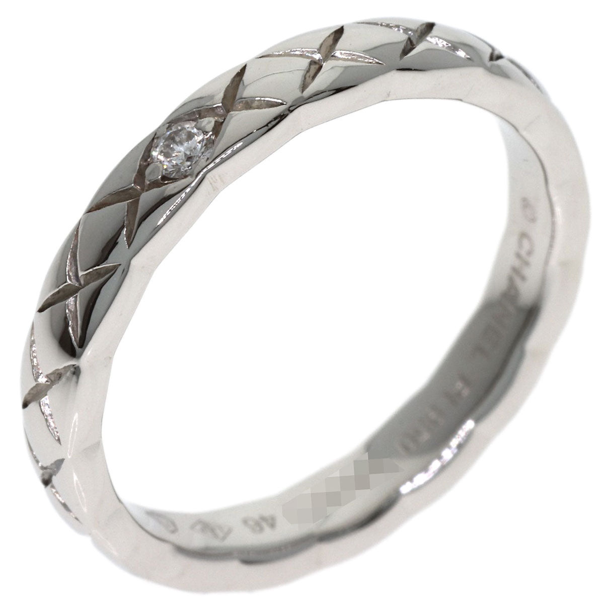CHANEL Coco Crush Small 1P Diamond #46 Ring Platinum PT950 Ladies [Used]