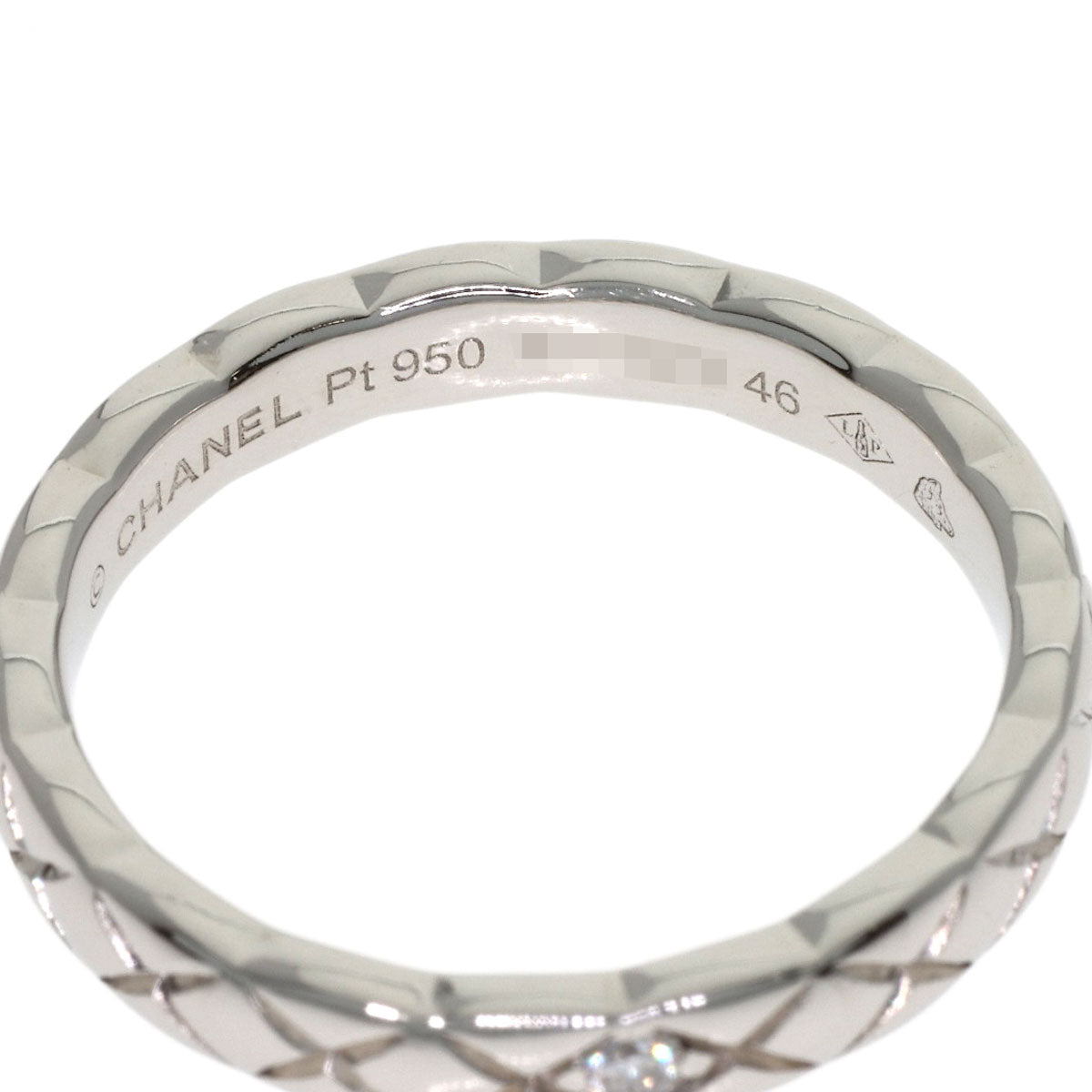 CHANEL Coco Crush Small 1P Diamond #46 Ring Platinum PT950 Ladies [Used]
