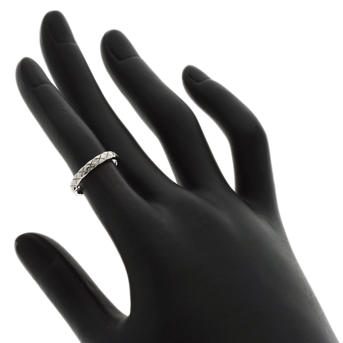 CHANEL Coco Crush Small 1P Diamond #46 Ring Platinum PT950 Ladies [Used]
