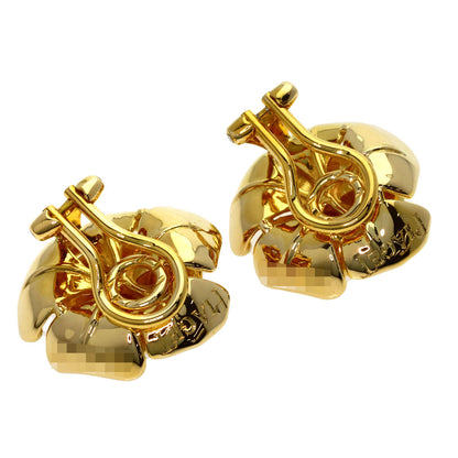 PIAGET Rose Ruby Diamond Earring K18 Yellow Gold Ladies [Used]
