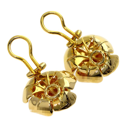 PIAGET Rose Ruby Diamond Earring K18 Yellow Gold Ladies [Used]