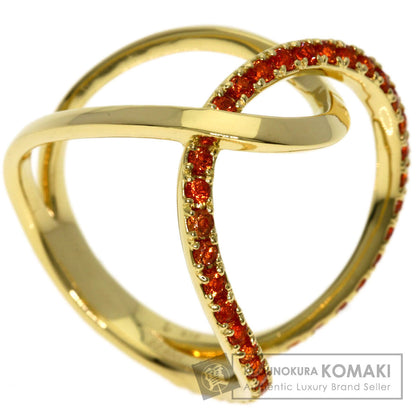 0.6ct IMAYO Sapphire Kagayoi Hanakasane Ring K18 Yellow Gold 5.7g　Ladies