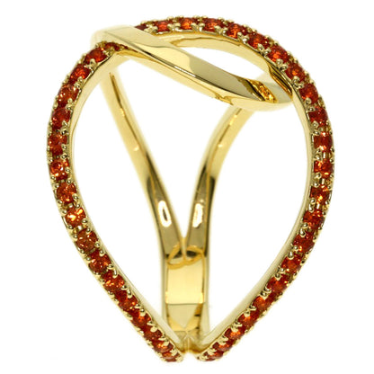 0.6ct IMAYO Sapphire Kagayoi Hanakasane Ring K18 Yellow Gold 5.7g　Ladies