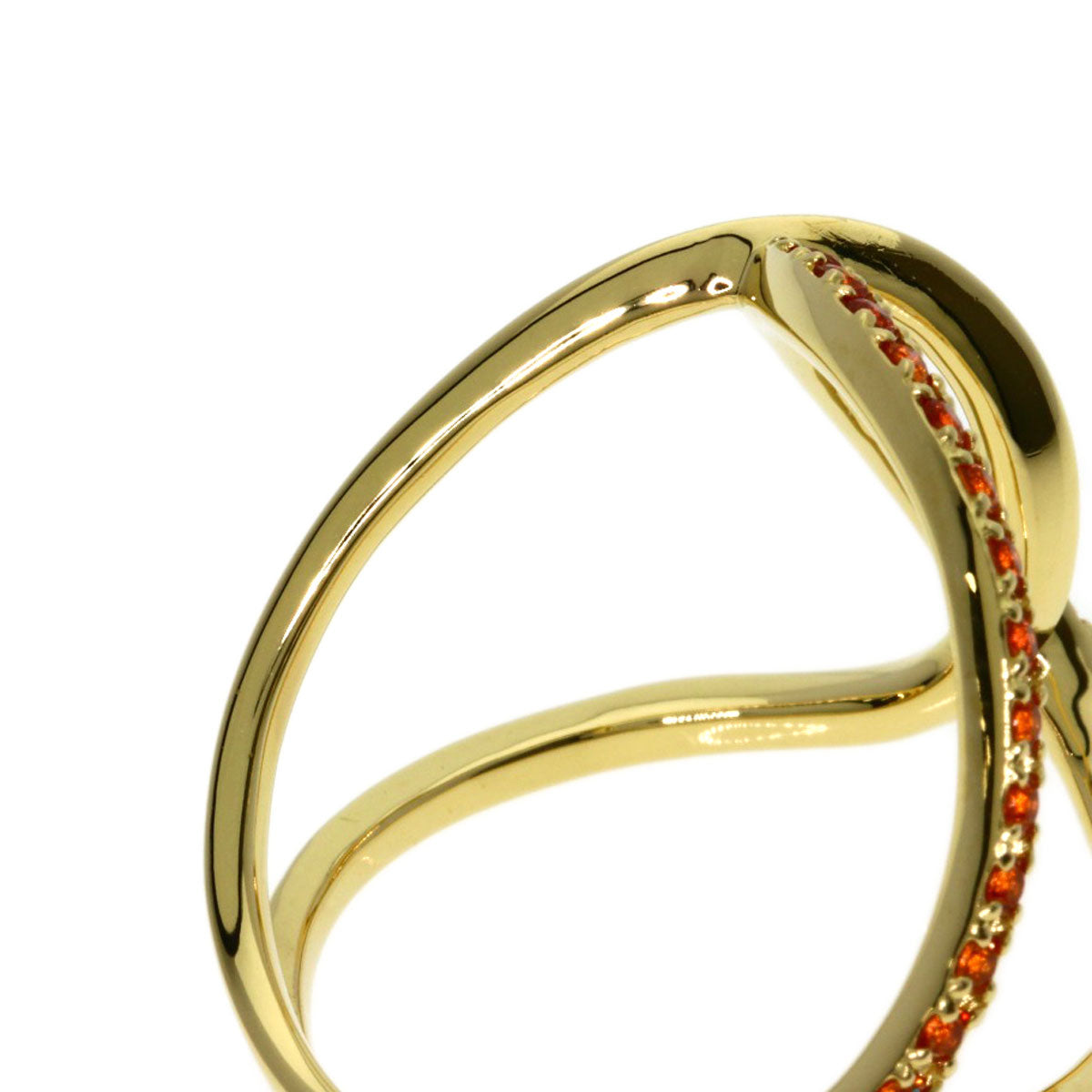 0.6ct IMAYO Sapphire Kagayoi Hanakasane Ring K18 Yellow Gold 5.7g　Ladies