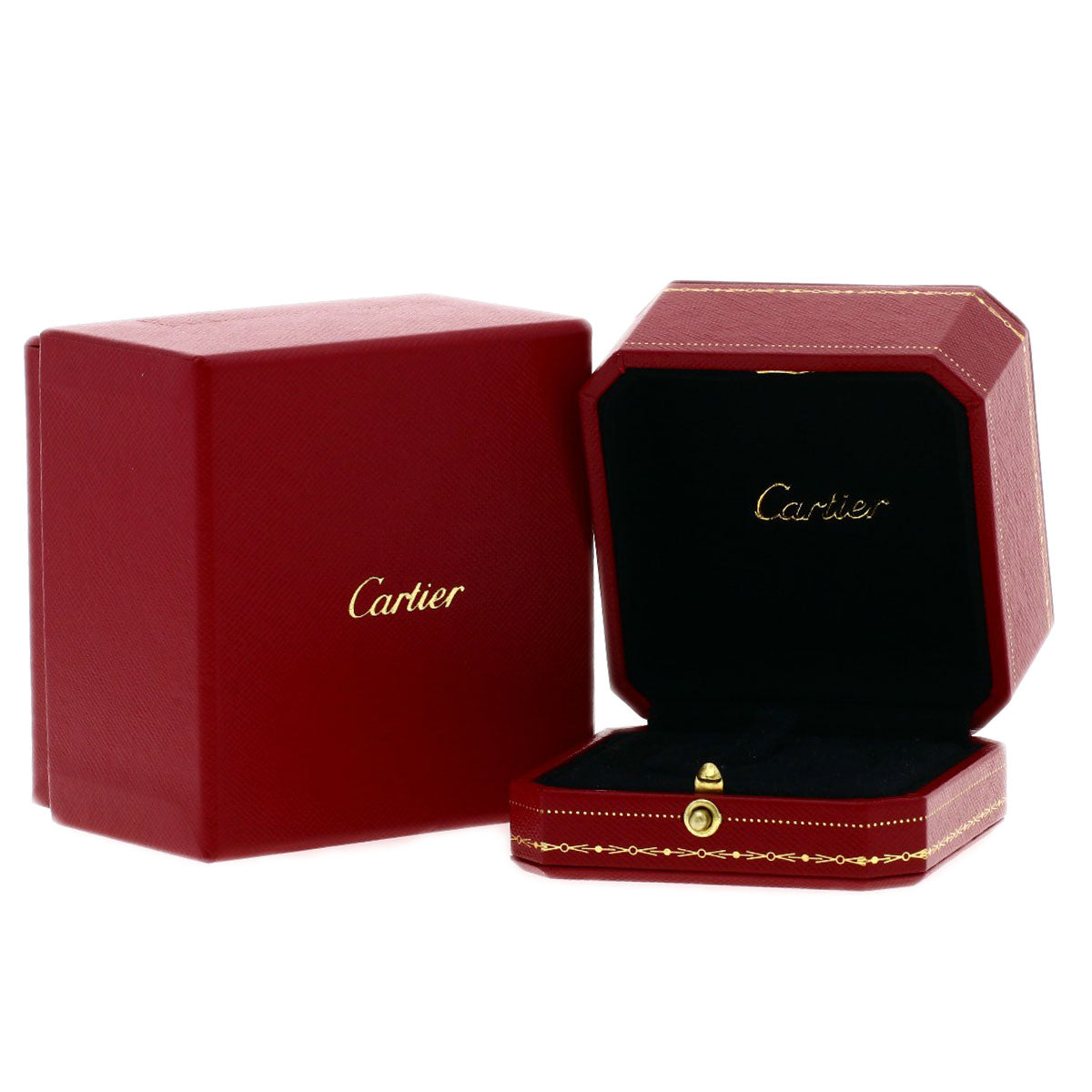CARTIER Juste un Clou Double Semi-Pavé Diamond #50 Ring K18 White Gold Ladies [Used]