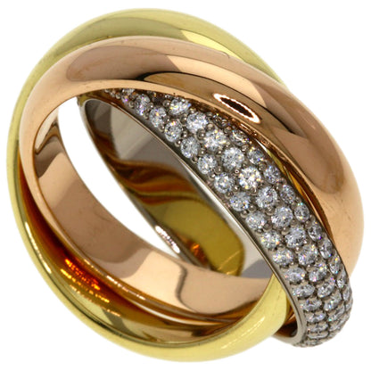 CARTIER Trinity Diamond #48 Ring K18 Yellow Gold K18 White GoldLadies [Used]