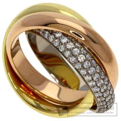 CARTIER Trinity Diamond #48 Ring K18 Yellow Gold K18 White GoldLadies [Used]