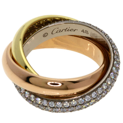CARTIER Trinity Diamond #48 Ring K18 Yellow Gold K18 White GoldLadies [Used]