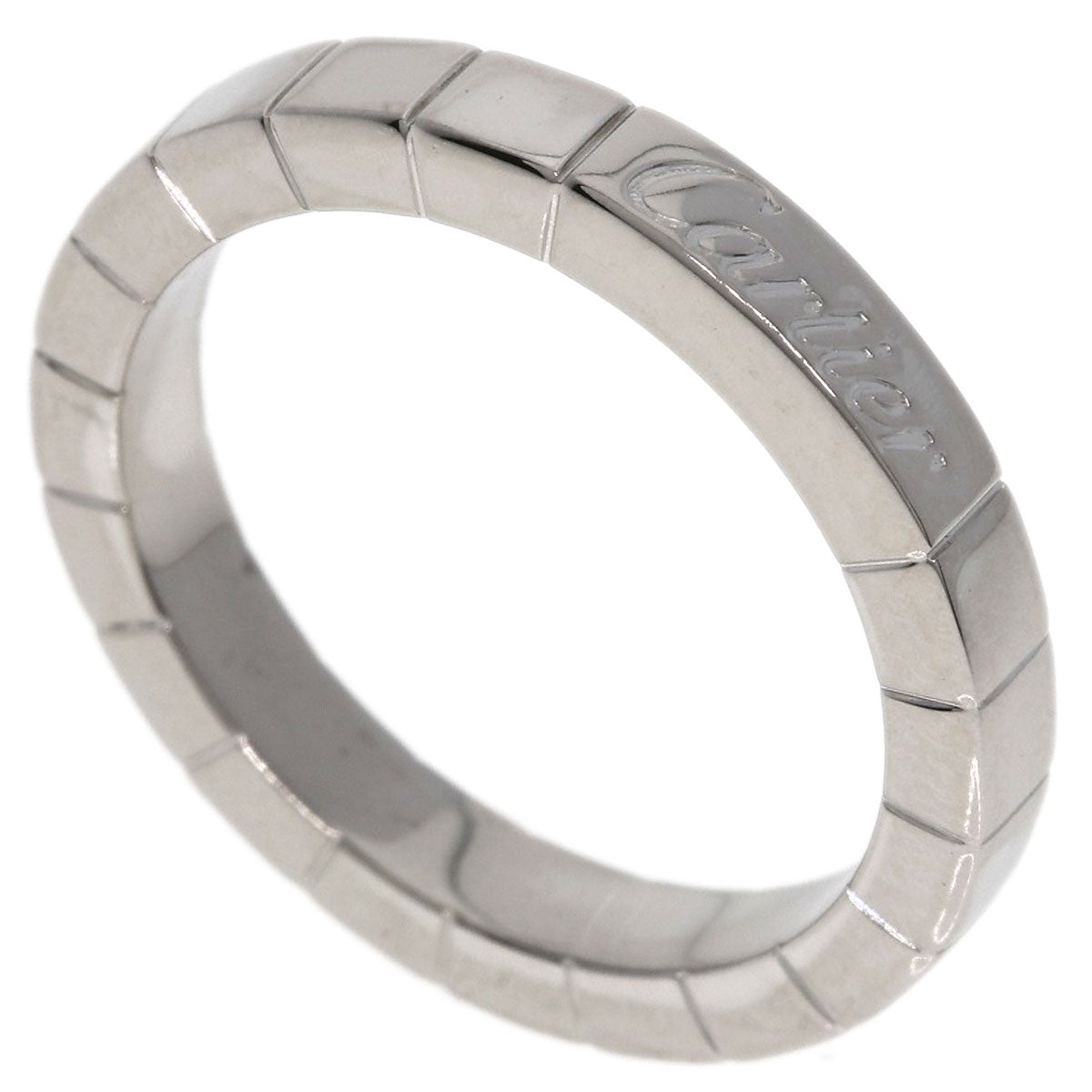 CARTIER Lanier # 50 Ring K18 White Gold Ladies [Used]
