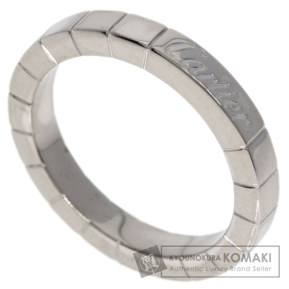 CARTIER Lanier # 50 Ring K18 White Gold Ladies [Used]
