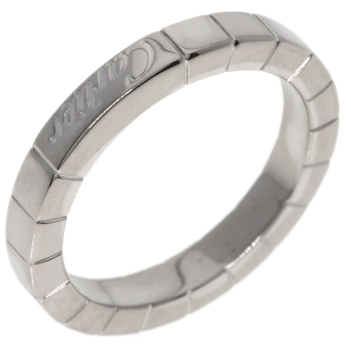 CARTIER Lanier # 50 Ring K18 White Gold Ladies [Used]