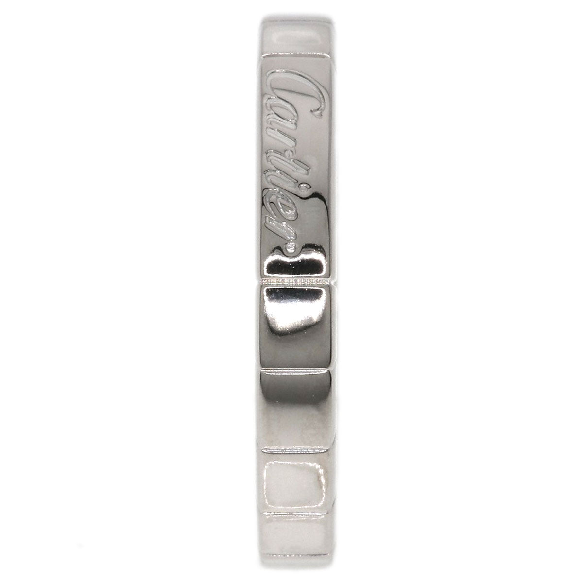 CARTIER Lanier # 50 Ring K18 White Gold Ladies [Used]