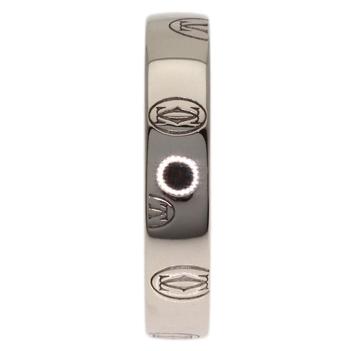 CARTIER Happy birthday # 52 Ring K18 White Gold Ladies [Used]