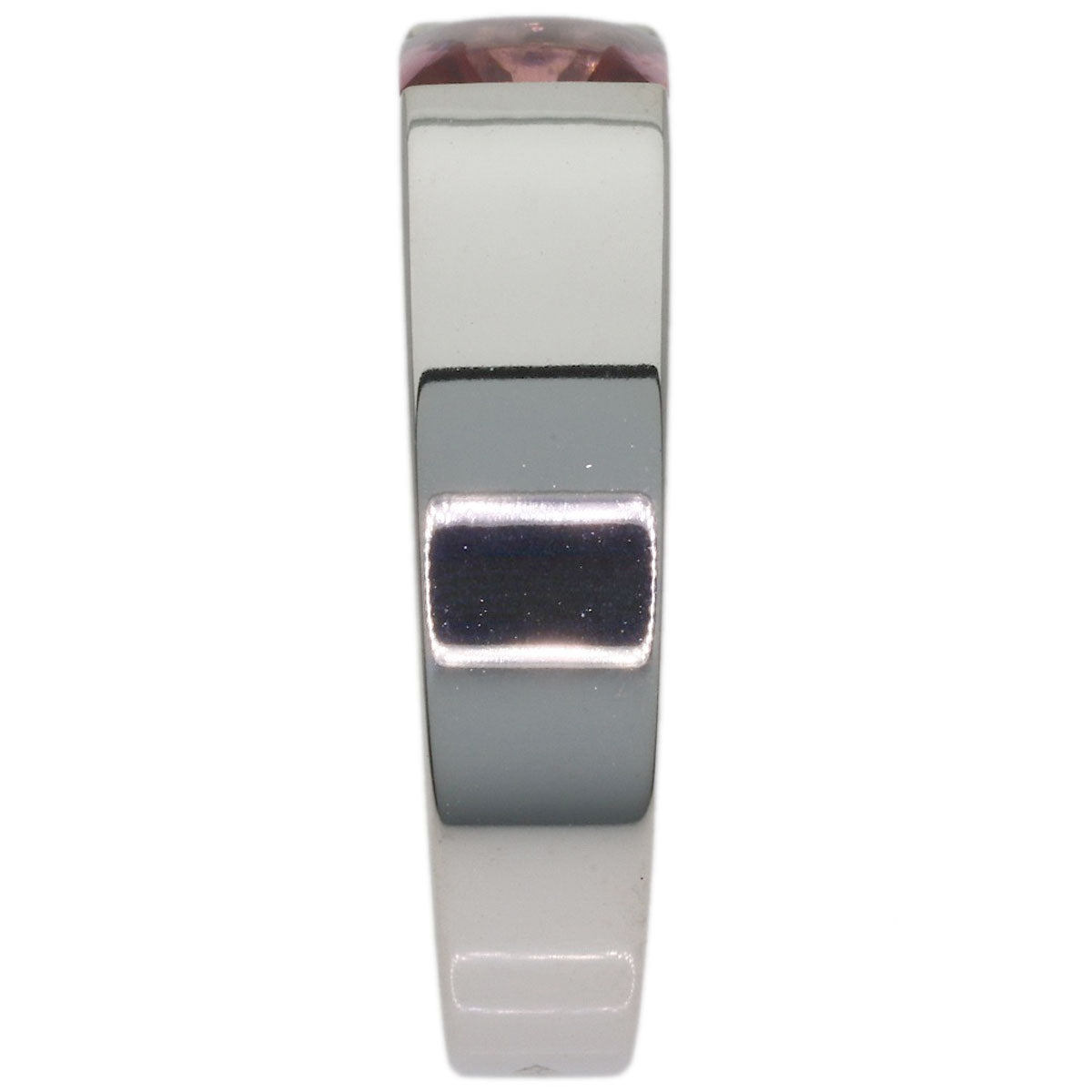 CARTIER Tank Pink Tourmaline #52 Ring K18 White Gold Ladies [Used]