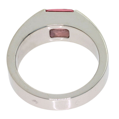 CARTIER Tank Pink Tourmaline #52 Ring K18 White Gold Ladies [Used]