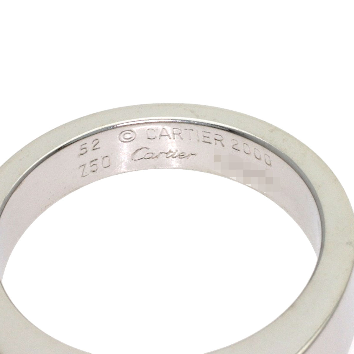 CARTIER Tank Pink Tourmaline #52 Ring K18 White Gold Ladies [Used]