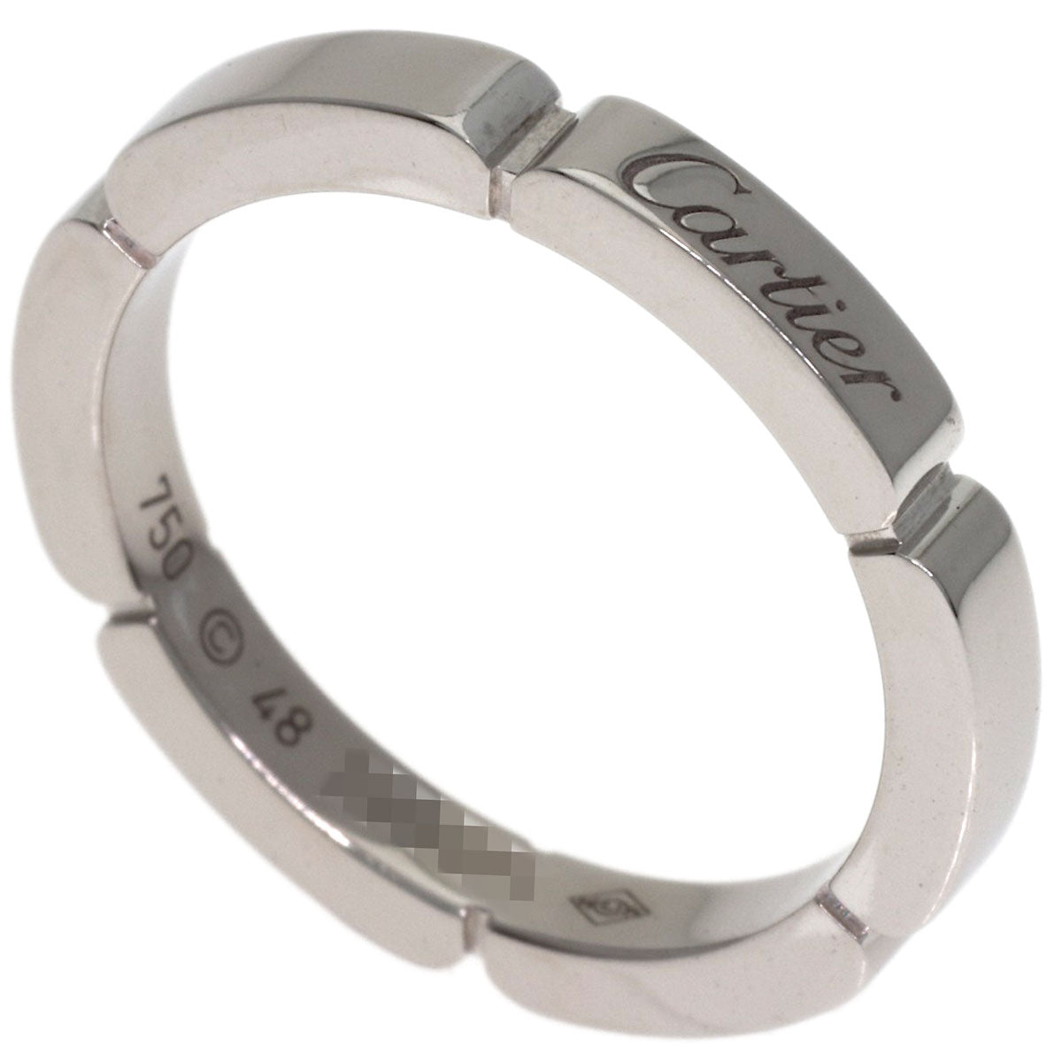 CARTIER Maillon PANTHERE #48 Ring K18 White Gold Ladies [Used]