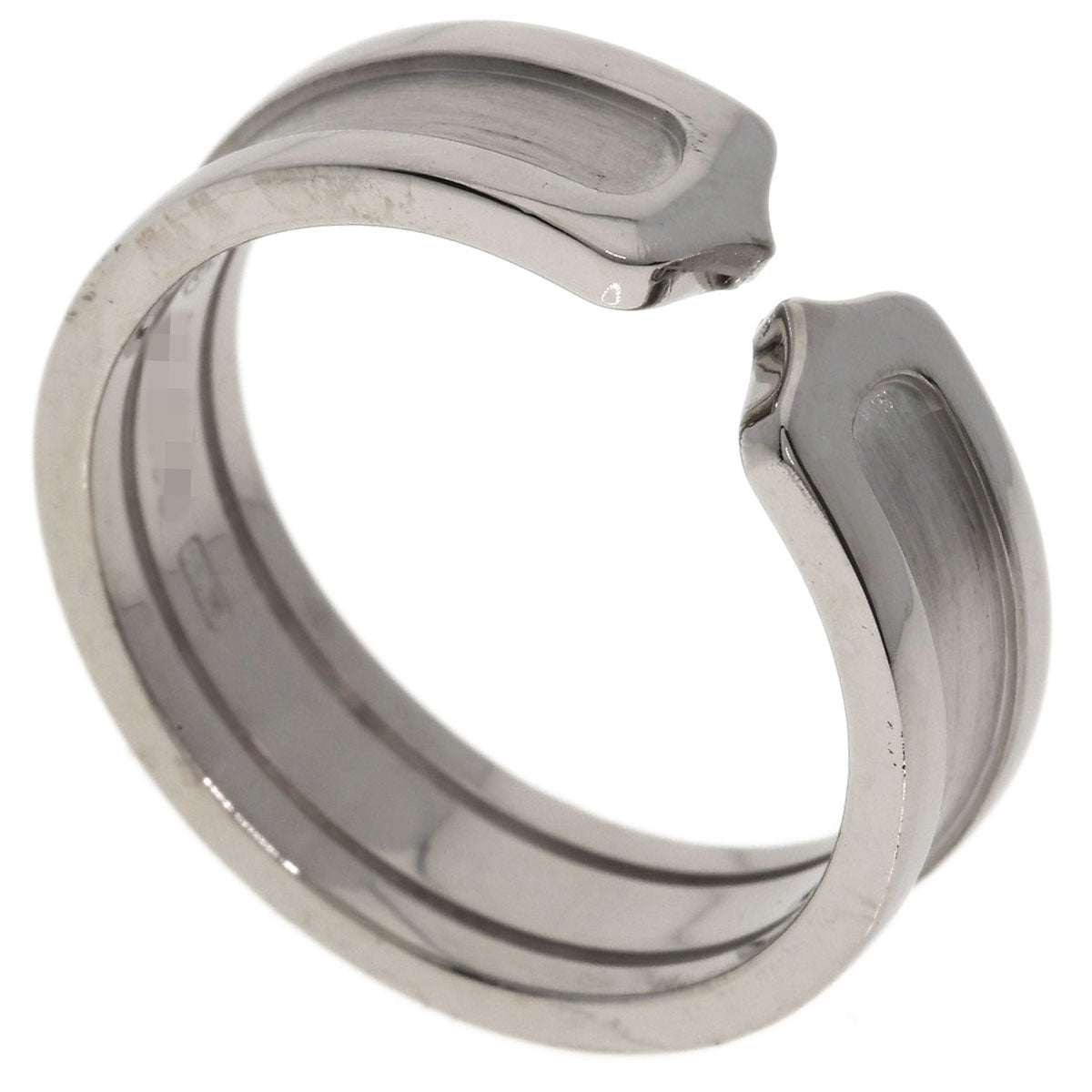 CARTIER C2 Ring #60 Ring K18 White Gold Ladies [Used]