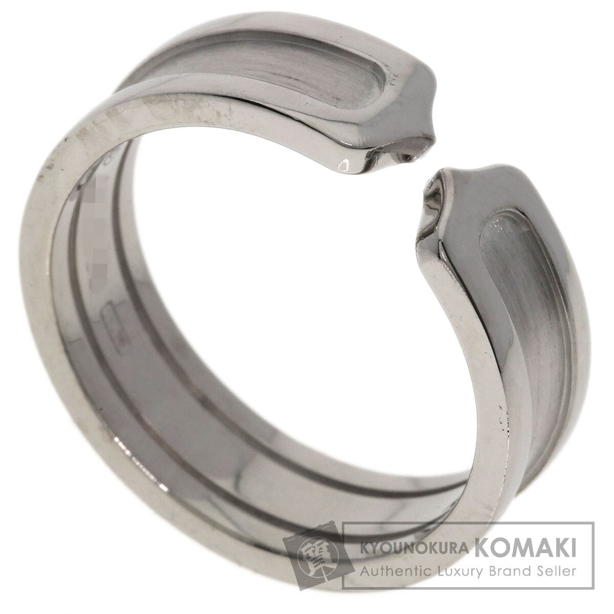 CARTIER C2 Ring #60 Ring K18 White Gold Ladies [Used]