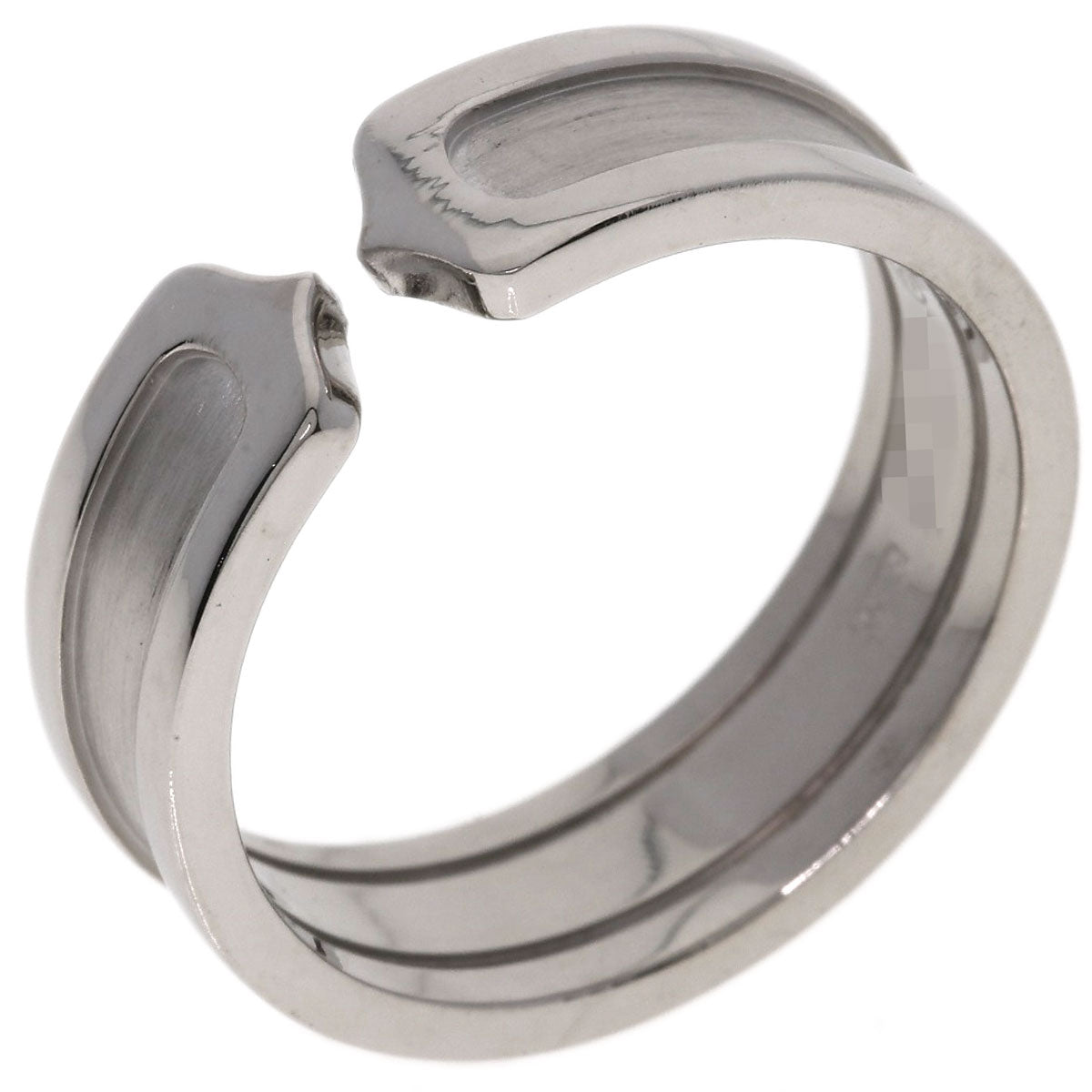 CARTIER C2 Ring #60 Ring K18 White Gold Ladies [Used]