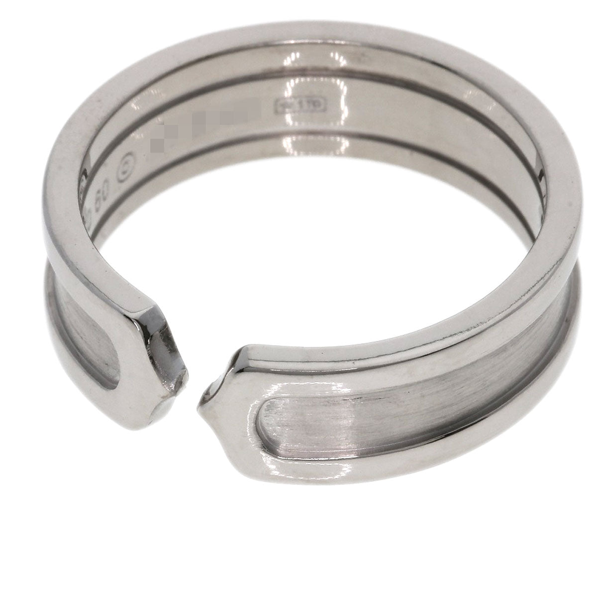 CARTIER C2 Ring #60 Ring K18 White Gold Ladies [Used]