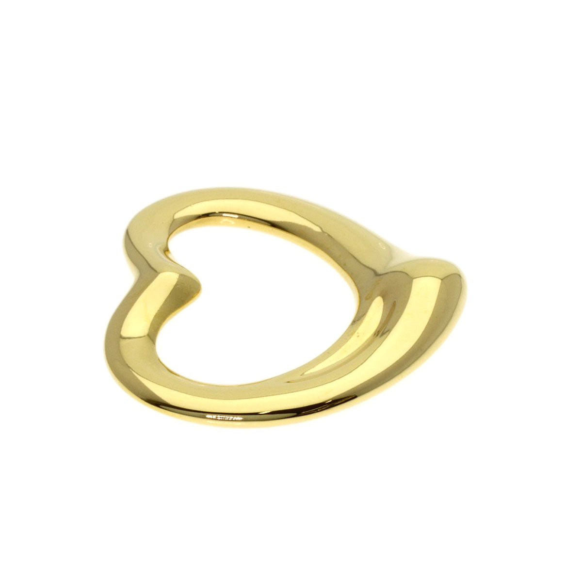 TIFFANY&Co. Open heart Pendant top K18 Yellow Gold Ladies [Used]
