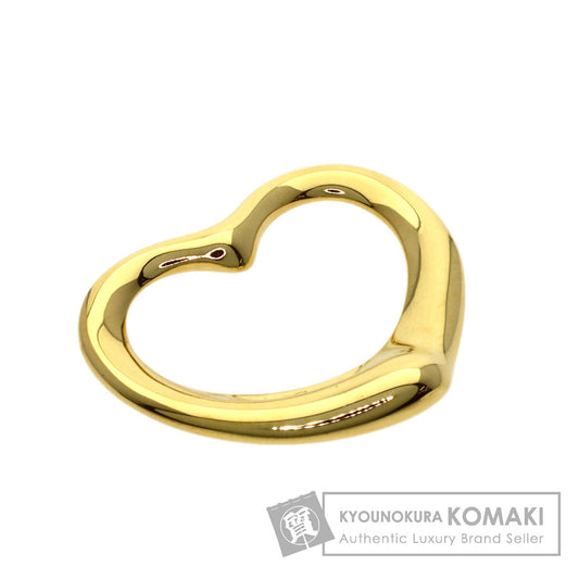 TIFFANY&Co. Open heart Pendant top K18 Yellow Gold Ladies [Used]
