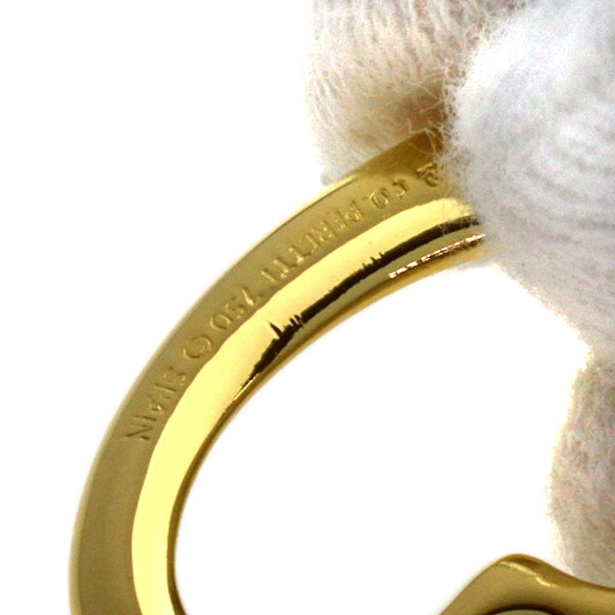 TIFFANY&Co. Open heart Pendant top K18 Yellow Gold Ladies [Used]