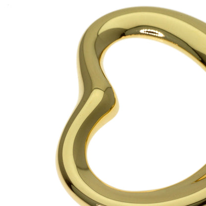 TIFFANY&Co. Open heart Pendant top K18 Yellow Gold Ladies [Used]