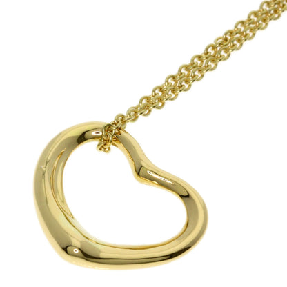 TIFFANY&Co. Open heart Necklace K18 Yellow Gold Ladies [Used]