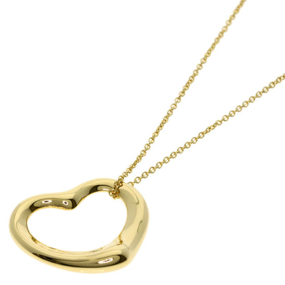 TIFFANY&Co. Open heart Necklace K18 Yellow Gold Ladies [Used]
