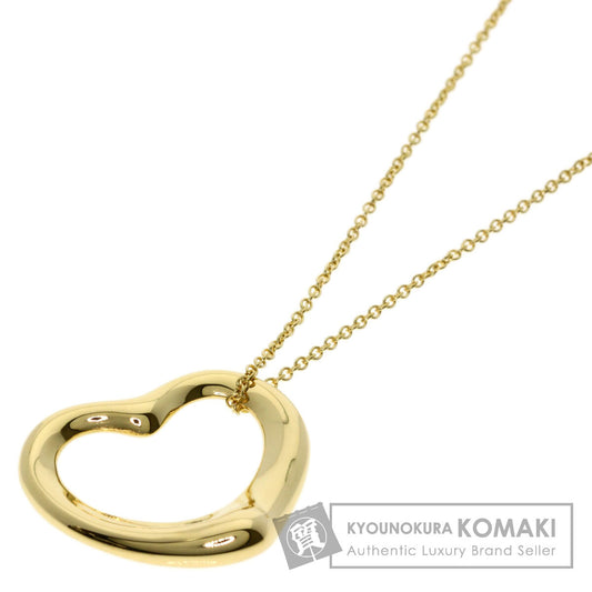 TIFFANY&Co. Open heart Necklace K18 Yellow Gold Ladies [Used]