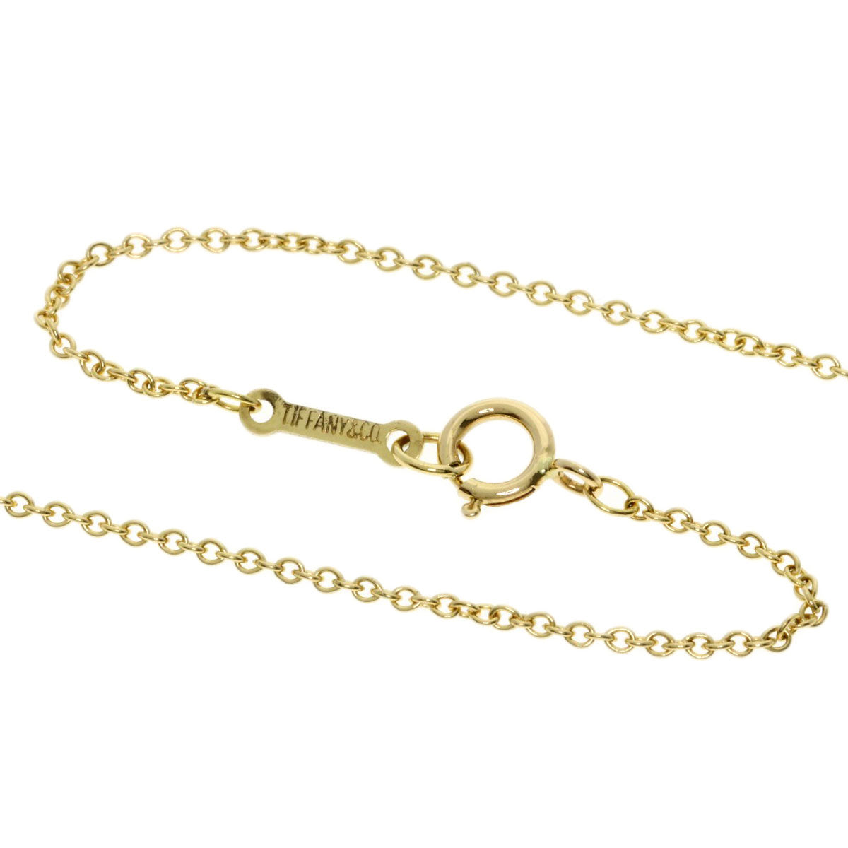 TIFFANY&Co. Open heart Necklace K18 Yellow Gold Ladies [Used]