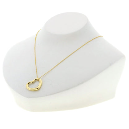 TIFFANY&Co. Open heart Necklace K18 Yellow Gold Ladies [Used]