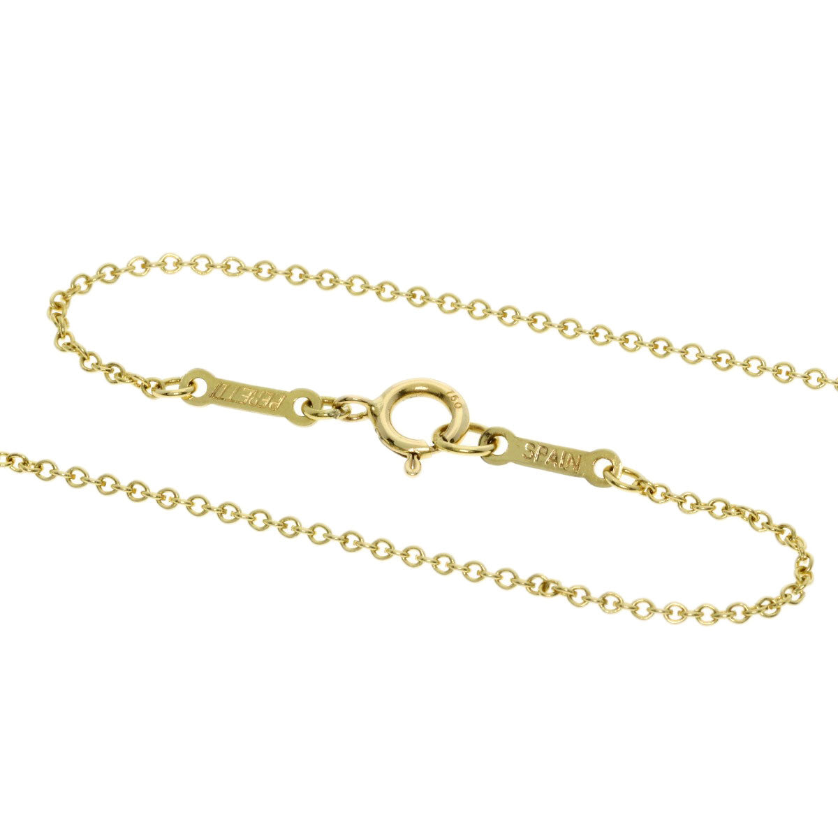 TIFFANY&Co. Open heart Necklace K18 Yellow Gold Ladies [Used]