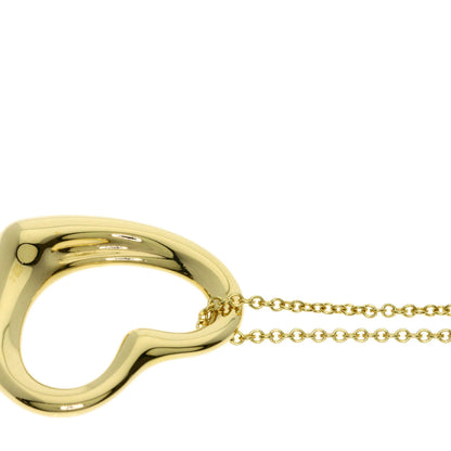 TIFFANY&Co. Open heart Necklace K18 Yellow Gold Ladies [Used]