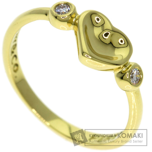 TIFFANY&Co. Full Heart 2P Diamond Ring K18 Yellow Gold Ladies [Used]